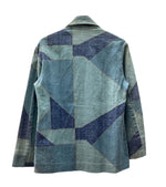 ヴィンテージ vintage 70s 70年代 パッチワーク プリント デニムジャケット Ｇジャン 青 ジャケット プリント ブルー 104MT-1351