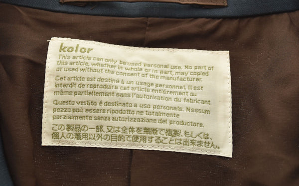 カラー kolor ラペル切替コート チェスターコート ネイビー 22SCM-C01101 2 コート ネイビー 103MT-2203