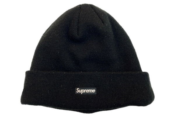 シュプリーム SUPREME 22AW S LOGO BEANIE ロゴ ビーニー New Era ツノ ニット帽 帽子 黒 帽子 メンズ帽子 ニット帽 ロゴ ブラック 104H-45