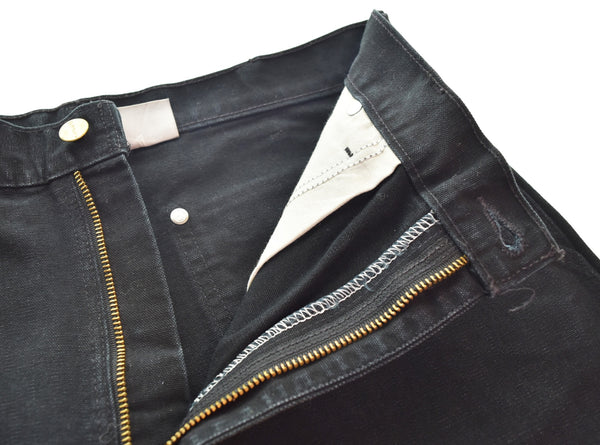 カーハート Carhartt ダブルニー ダックペインター パンツ ワークパンツ 33×34 デニム ブラック 103MB-673