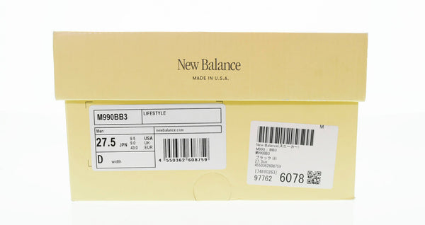 ニューバランス new balance 990BB3 USA製 黒 ブラック 990BB3 メンズ靴 スニーカー ブラック 27.5cm 103-shoes-128