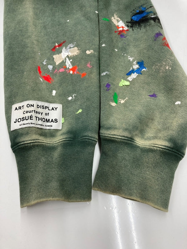 ギャラリーデプト GALLERY DEPT CENTER LOGO PULL OVER HOODIE センター ロゴ プルオーバー フーディ パーカー 緑 パーカ ロゴ グリーン Lサイズ 104MT-1889