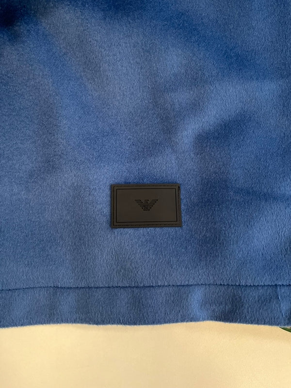 エンポリオ・アルマーニ EMPORIO ARMANI ブラッシュドウール混フェルト ジャケット 青 H31R02 C1452 EU46 コート ブルー 101MT-5012