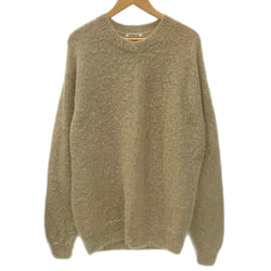 オーラリー AURALEE BRUSHED SUPER KID MOHAIR KNIT P/O A21AP01KM セーター ベージュ 4サイズ 201MT-4541