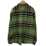 シュプリーム SUPREME 20FW tartan flannelshirt ネルシャツ 長袖シャツ グリーン XLサイズ 201MT-4370