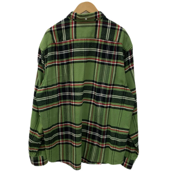 シュプリーム SUPREME 20FW tartan flannelshirt ネルシャツ 長袖シャツ グリーン XLサイズ 201MT-4370