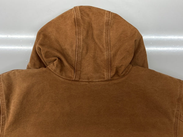 カーハート Carhartt ACTIVE JACKET アクティブ ジャケット 裏地キルティング ジップアップ アウター キャメル 茶 ジャケット ロゴ ブラウン 2XLサイズ 104MT-1729