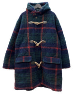 チャップス CHAPS 90s BOA DUFFEL COAT ボア ダッフル コート ジップアップ 木トグル Ralph Lauren アウター ジャケット 赤 緑 紺 D-OS1380 コート チェック ネイビー Lサイズ 104MT-2201