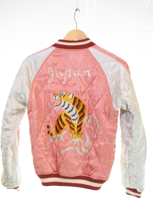 フラットヘッド THE FLAT HEAD リバーシブルキルティング 刺繍 スカジャン ジャケット Sサイズ 103MT-3345