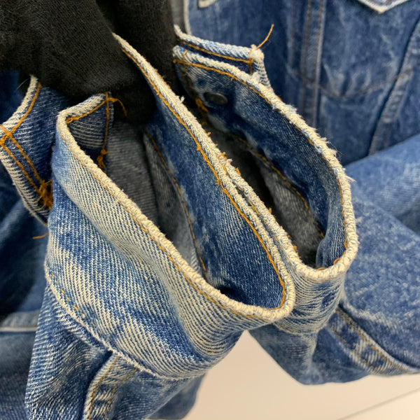 【曜日割引対象外】 リーバイス Levi's 80's 70505 0215 4th USA製 デニム ジャケット 48サイズ 201MT-3254 VB