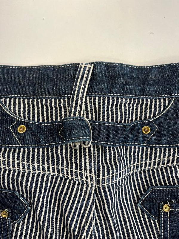 バンソン VANSON Leathers ヒッコリー デニム ペインターパンツ ワークパンツ ジーンズ カーゴパンツ ネイビー 38インチ 101MB-645