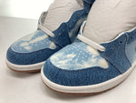 ナイキ NIKE 24年製 AIR JORDAN 1 RETRO HIGH OG DENIM エア ジョーダン レトロ ハイ デニム AJ1 青 FQ2947-100 メンズ靴 スニーカー ブルー 26cm 104-shoes498