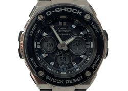 ジーショック G-SHOCK CASIO カシオ タフソーラー 耐衝撃構造 20気圧防水 アウトドア 腕時計 ウォッチ 5524 銀 黒 GST-W300 メンズ腕時計ブラック 104T-36