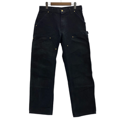 【曜日割引対象外】 カーハート Carhartt  ダブルニー ペインターパンツ USA製 W33 カーゴパンツ ブラック 201MB-1143 VB