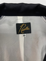 ニードルス Needles TAILORED JACKET テーラード ジャケット サテン 蝶 フォーマル 刺繍 アウター 紺 IN050 ジャケット ワンポイント ネイビー XSサイズ 104MT-1980