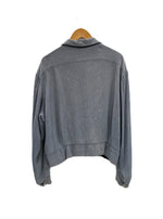 ヴィンテージ vintage 50s 50's 50年代 レーヨン ギャバジンジャケット 絣 かすり ギャバ SERVAL ZIPPER VINTAGE ヴィンテージ 青 ジャケット ブルー 101MT-5198