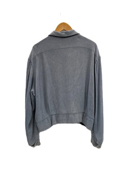 ヴィンテージ vintage 50s 50's 50年代 レーヨン ギャバジンジャケット 絣 かすり ギャバ SERVAL ZIPPER VINTAGE ヴィンテージ 青 ジャケット ブルー 101MT-5198