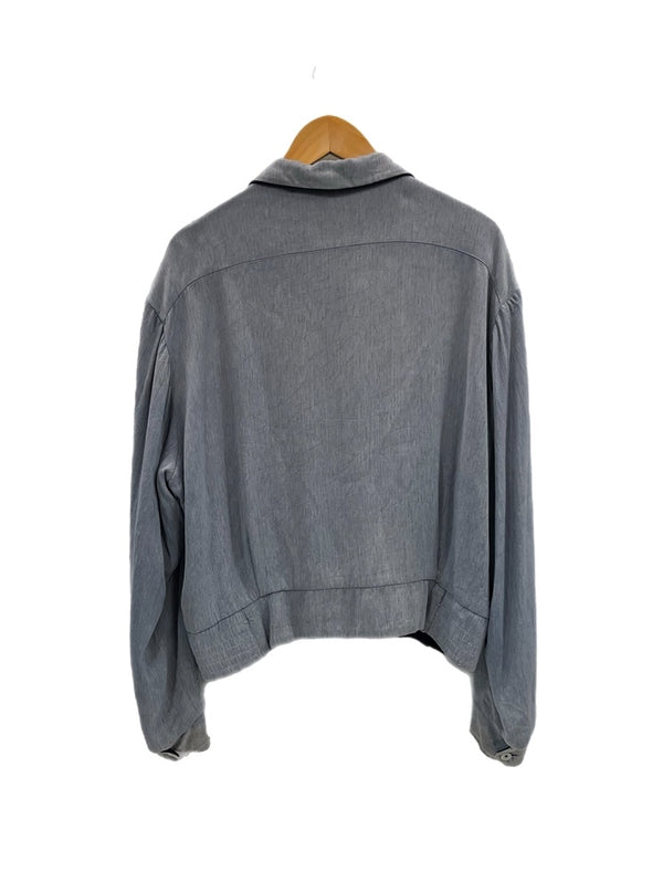 ヴィンテージ vintage 50s 50's 50年代 レーヨン ギャバジンジャケット 絣 かすり ギャバ SERVAL ZIPPER VINTAGE ヴィンテージ 青 ジャケット ブルー 101MT-5198