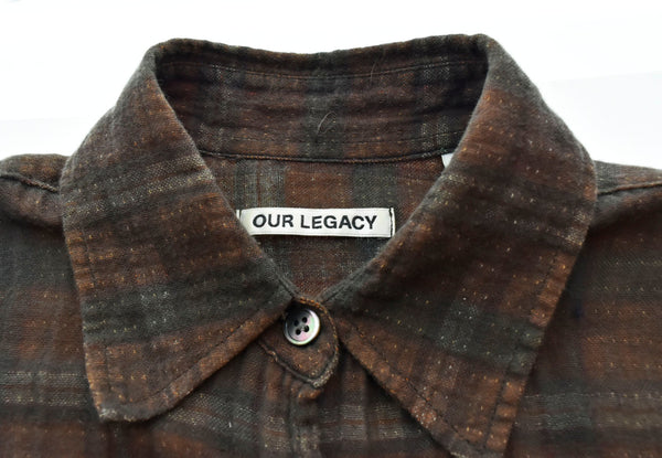 アワーレガシー OUR LEGACY 20AW LEND SHIRT 長袖シャツ 茶 W4202LOGC 34 長袖シャツ ブラウン 103MT-1596