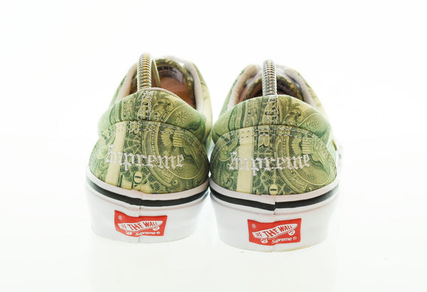 バンズ VANS  ×Supreme Skate Era Dollar Bill Green シュプリーム スケート エラ ダラー ビル グリーン VN0A5FC9GRN メンズ靴 スニーカー グリーン 25cm 103S-449