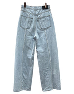 ジエダ Jieda USED LOOSE FIT JEANS ユーズド ルーズ フィット ジーンズ ジップフライ ワイド 青 ロゴ Jie-22S-PT01-A デニム ブルー サイズ 1 104MB-285