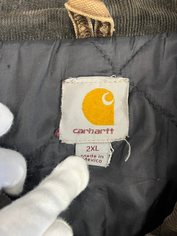 カーハート Carhartt FRライン フレームレジスタント トラディショナルコート ダックワークジャケット 茶 ボロ C26 DKB 2XL ジャケット ブラウン 3Lサイズ 101MT-4679