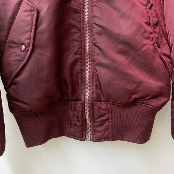 アルファ インダストリーズ ALPHA INDUSTRIES MA-1 フライトジャケット 0615-00-573-8335 ジャケット ワインレッド Sサイズ 201MT-4260