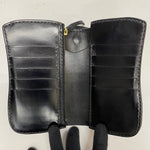 【曜日割引対象外】 レザーアイテム Leather items ショートウォレット 財布・ケース メンズ財布 ブラック 201goods-806 VB