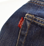 リーバイス Levi's 60's 505 BIG E デカ文字 505 濃紺 耳なし SCOVILL ZIP スコビル 60年代 60s ビッグE レインボーステッチ  不均等V ボタン裏 5 ウエストダブル デニム ブルー 103MB-619