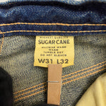 【曜日割引対象外】 シュガーケーン SUGAR CANE ロンスター シンチバック デニムパンツ デニム ブルー W31 L32サイズ 201MB-1120 VB