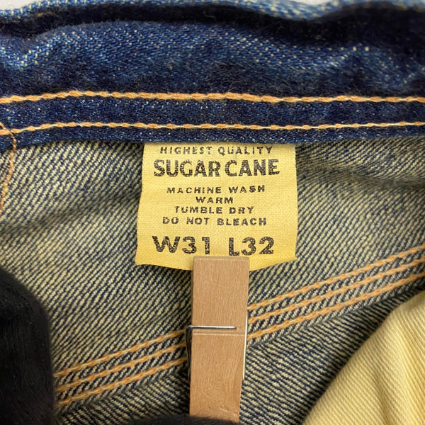 【曜日割引対象外】 シュガーケーン SUGAR CANE ロンスター シンチバック デニムパンツ デニム ブルー W31 L32サイズ 201MB-1120 VB