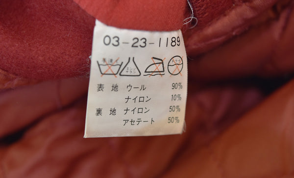 サブストリート Sab Street  90年代 メルトン ウールスタジャン ジャケット レッド 103MT-3240