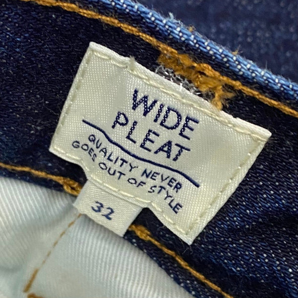 【曜日割引対象外】 リーバイス Levi's WIDE PLEAT CROP バギー ワイドパンツ blue tab デニム ブルー W32サイズ 201MB-856 VB