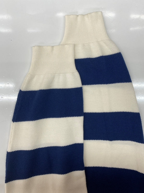 グッチ GUCCI L/S BORDER TEE ボーダー Tシャツ GGロゴ ニット 薄手 長袖 白 青 626048 XKBE5 ロンT ロゴ ホワイト XSサイズ 104MT-1892