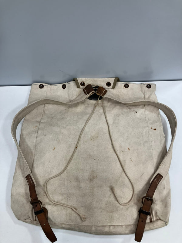 ミリタリー MILITARY 40'S 40年代 旧日本軍 リュック バックパック 旧日本軍 大日本帝国陸軍 当時物 実物 帆布 本革 VINTAGE ヴィンテージ バッグ メンズバッグ バックパック・リュック ベージュ 101bag-203