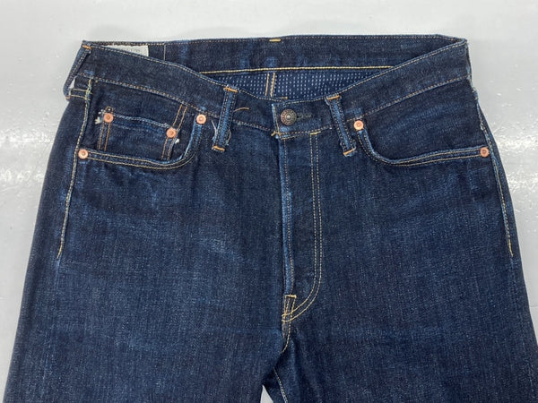 ステュディオ・ダ・ルチザン STUDIO D'ARTISAN Mt.Fuji DENIM PANTS 富士山 デニム パンツ ボタンフライ ジーンズ ジーパン ズボン 青 無地 D1838 デニム ブルー サイズ 32 104MB-198