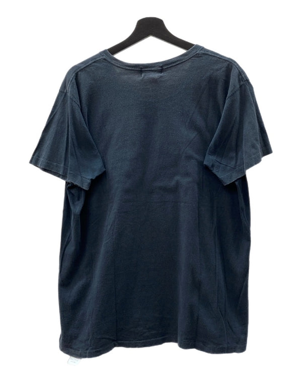 ダブルアールエル RRL 90s PRINT LOGO T-SHIRT プリント ロゴ Tシャツ トラック ひいらぎ 半袖 USA製 三ツ星タグ Ralph Lauren 紺 Tシャツ プリント ネイビー XLサイズ 104MT-1485