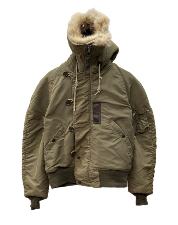 バズリクソンズ BUZZ RICKSON'S Type N-2 FLIGHT JACKET フライト ジャケット ミリタリー AIR FORCE ファー ジップアップ アウター オリーブ 緑 M13523 ジャケット 無地 カーキ Mサイズ 104MT-1763