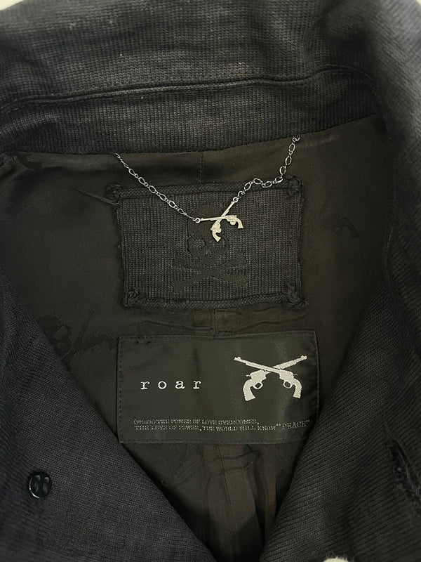 ロア roar ×mastermind マスターマインド コラボ ステンカラーコート 黒 サイズ1 コート ブラック 101MT-5066