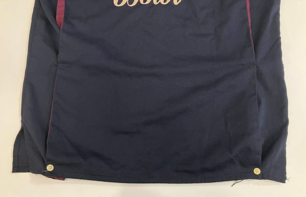 ヴィンテージ vintage 70's～ 70年代～ Zoom ズーム レーヨン ボウリングシャツ 開襟 オープンカラー ループカラー ボックス 半袖シャツ ネイビー Sサイズ 101MT-5268