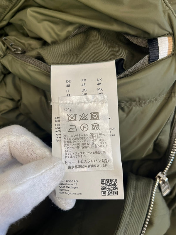 ヒューゴボス HUGO BOSS ダウンコート ダウンジャケット UK48 ジャケット カーキ 101MT-5013