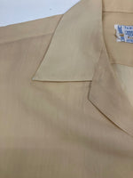 タウンクラフト TOWN CRAFT 60’s~70's 60~70年代 Penneys PENN-PREST ペニーズ 開襟 オープンカラーシャツ ループカラー ボックス ヴィンテージ Vintage 半袖シャツ イエロー Mサイズ 101MT-4796