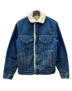 リーバイス Levi's 80s BOA DENIM JACKET ボア デニム ジャケット Gジャン ボタン ヴィンテージ USA製 アウター インディゴ 青 70608 34R ジャケット ロゴ ブルー 104MT-2147