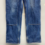 【曜日割引対象外】 カーハート Carhartt ダブルニー ペインターパンツ サスペンダーボタン付き デニム ブルー 34×32サイズ 201MB-974 VB