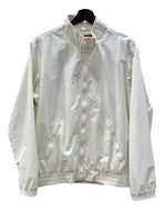 シュプリーム SUPREME 17AW Arc Track Jacket アーチ ロゴ トラック ジャケット ジップアップ ナイロン ジャケット 白 ジャケット ロゴ ホワイト Mサイズ 104MT-2319