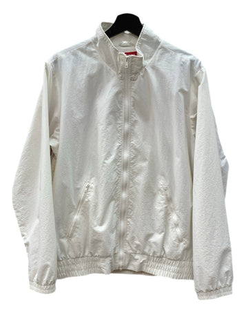 シュプリーム SUPREME 17AW Arc Track Jacket アーチ ロゴ トラック ジャケット ジップアップ ナイロン ジャケット 白 ジャケット ロゴ ホワイト Mサイズ 104MT-2319