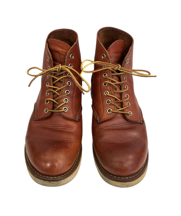 レッドウィング RED WING 8166 6INCH CLASSIC ROUND PLAIN TOE BOOTS 6インチ クラシック ラウンド プレーントゥ  メンズ靴 ブーツ ワーク ブラウン US10 28cm 101sh-1848