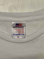 US US古着 90's~ 90年代～ MAtt GROENING LIFE IS HELL マット・グレイニング 漫画家 コミック アートT MADE IN USA アメリカ製 VINTAGE ヴィンテージ XL Tシャツ ホワイト LLサイズ 101MT-5184