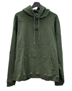 ディースクエアード DSQUARED2 Front Logo Hoodie フロント ロゴ フーディ スウェット パーカー モスグリーン 深緑 S74GU0568S54438 パーカ ワンポイント カーキ Lサイズ 104MT-2317