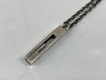 グッチ GUCCI G LOGO NECKLACE ロゴ ネックレス カットアウト トップ ペンダント 925 銀 メンズジュエリー ネックレス・ペンダント ロゴ シルバー 104A-78
